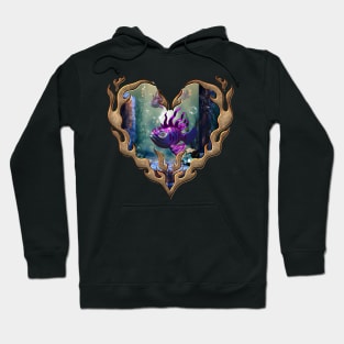 Cute fantasy fish in the deep ocean Hoodie